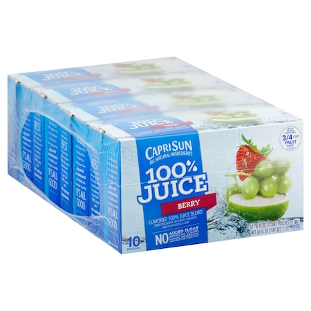 Capri Sun Beverage Berry Breeze 6 fl. oz., PK40 10087684001445